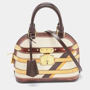 Pre Owned Louis Vuitton Transformed Canvas Time Trunk Alma BB Bag