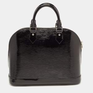 Pre Owned Louis Vuitton Black Electric Epi Leather Alma PM Bag