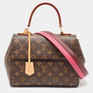 Pre Owned Louis Vuitton Monogram Canvas and Leather Cluny BB Bag