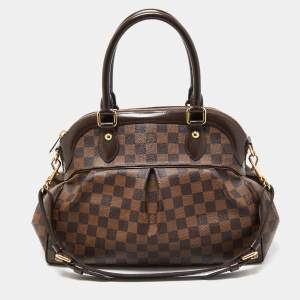 Pre Owned Louis Vuitton Damier Ebene Canvas Trevi PM Bag