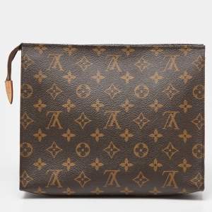 Pre Owned Louis Vuitton Monogram Canvas Toiletry Pouch 26