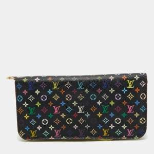 Louis Vuitton Black Monogram Multicolore Canvas Insolite Pistache Wallet