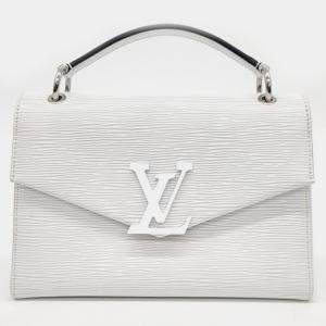 Louis Vuitton White Epi Leather Pochette Grenelle Top Handle Bag