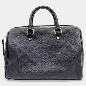 Louis Vuitton Black Monogram Empriente Leather Speedy Bandouliere 30 Duffel Bag