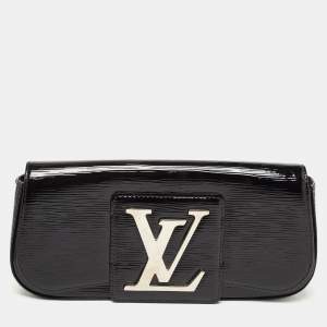 Pre Owned Louis Vuitton Black Electric Epi Leather Sobe Clutch