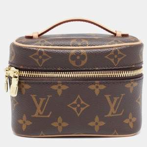 Pre Owned Louis Vuitton Monogram Canvas Nano Nice Vanity Case