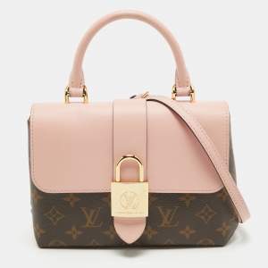 Pre Owned Louis Vuitton Rose Poudre/Monogram Canvas Locky BB Bag
