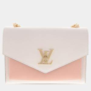 Louis Vuitton White/Pink MyLockMe Chain Bag