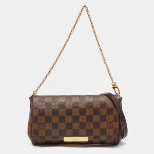 Pre Owned Louis Vuitton Damier Ebene Canvas Favorite PM Bag