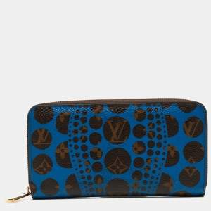 Louis Vuitton x Yayoi Kusama Monogram Canvas Limited Edition Cosmic Pumpkin Dots Zippy Wallet