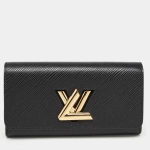 Louis Vuitton Black Epi Leather Twist Wallet
