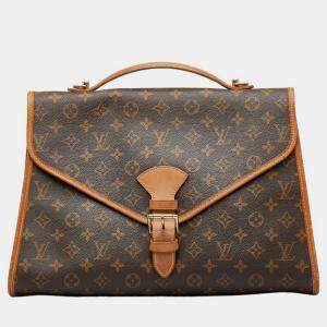 Louis Vuitton Brown Canvas Monogram Beverly Business Bag 