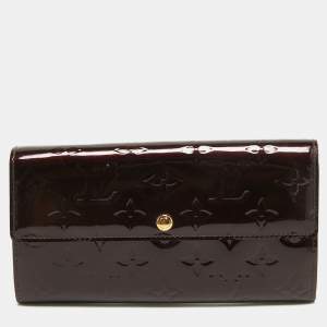 Louis Vuitton Amarante Monogram Vernis Sarah Wallet