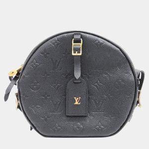 Louis Vuitton Black Empreinte Leather Boite Chapeau Souple MM Shoulder Bag