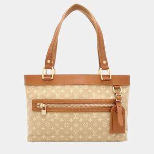 Louis Vuitton Brown/Beige Canvas Monogram Mini Lin Lucille PM Handbag