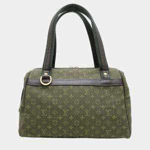 Louis Vuitton Green Canvas Monogram Mini Lin Josephine PM Handbag