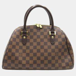 Louis Vuitton Brown Canvas Damier Ebene Rivera MM Handbag