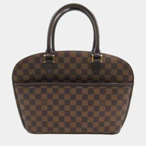 Louis Vuitton Brown Canvas Damier Ebene Sarria Horizontal Handbag