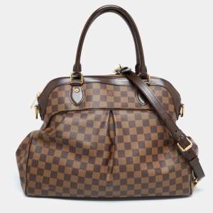 Pre Owned Louis Vuitton Damier Ebene Canvas Trevi GM Bag
