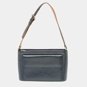 Pre Owned Louis Vuitton Slate Monogram Matt Leather Allston Bag