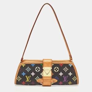 Pre Owned Louis Vuitton Black Monogram Multicolore Canvas Shirley Bag