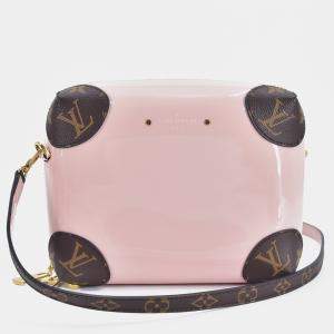 Louis Vuitton Pink Animal skin Vernis Leather Venice Crossbody Bag