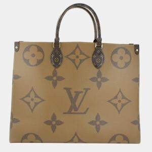 Louis Vuitton Monogram Reverse  On the Go GM Giant  Tote Bag