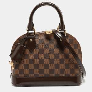 Pre Owned Louis Vuitton Damier Ebene Canvas Alma BB Bag
