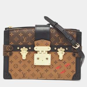 Pre Owned Louis Vuitton Reverse Monogram Canvas Trunk Clutch Bag
