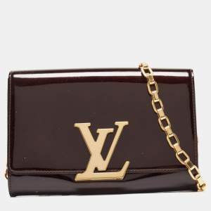مملوكة مسبقًا Louis Vuitton Amarante Vernis Chain Louise GM Bag