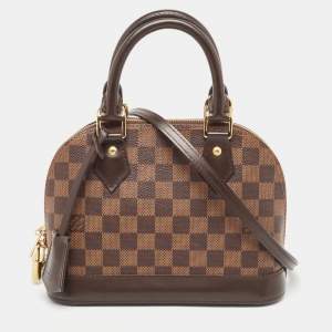 Pre Owned Louis Vuitton Damier Ebene Canvas Alma BB Bag