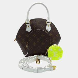Louis Vuitton Brown/White Monogram Canvas Ellipse BB Top Handle Bag