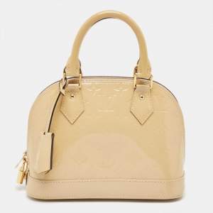 Pre Owned Louis Vuitton Dune Monogram Vernis Alma BB Bag