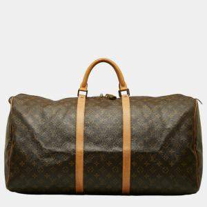 Louis Vuitton Canvas Large Keepall Duffel Bag