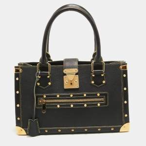 Pre Owned Louis Vuitton Black Suhali Leather Le Fabuleux Bag