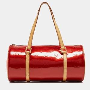 Pre Owned Louis Vuitton Pomme D’amour Monogram Vernis Papillon 30 Bag 