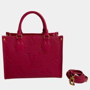 Louis Vuitton Burgundy Leather  Onthego Totes