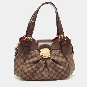 Pre Owned Louis Vuitton Damier Ebene Canvas Sistina PM Bag