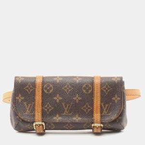 Louis Vuitton Pochette Murrell Monogram Body bag Waist bag PVC Leather Brown