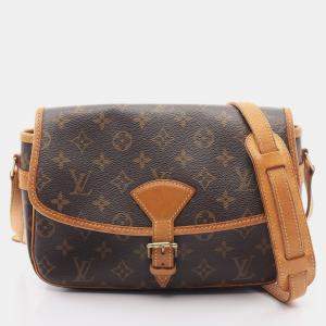 Louis Vuitton Sologne Monogram Shoulder bag PVC Leather Brown