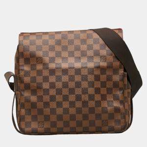Louis Vuitton Brown Canvas Damier Ebene Naviglio Messenger Bag
