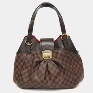 Louis Vuitton Damier Ebene Sistina GM Shoulder Bag 