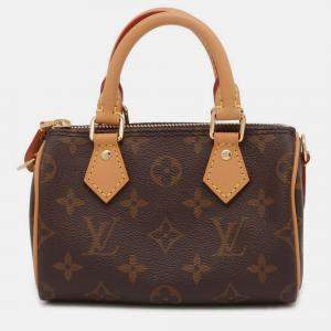 Louis Vuitton Brown Canvas Speedy nano bag