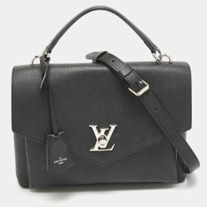 Pre Owned Louis Vuitton Black Leather Mylockme Satchel