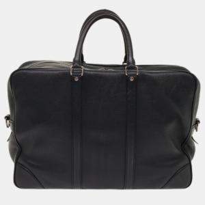 Louis Vuitton Black Leather Naxos Satchel Bag