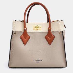 Louis Vuitton Beige Leather OnMySide MM Bag