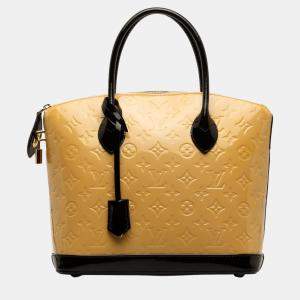 Louis Vuitton Beige/Brown Vernis Lockit PM