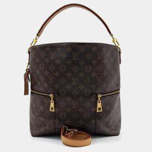 Pre Owned Louis Vuitton Brown Monogram Canvas Melie Tote Bag