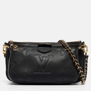 Louis Vuitton Black Monogram Empreinte Leather Multi-Pochette Accessoires Bag