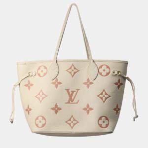 Louis Vuitton Bicolor Monogram Giant Empreinte Leather Neverfull MM Tote Bag